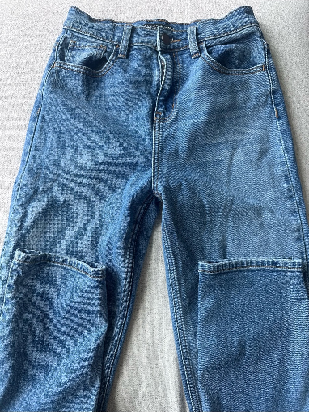Fashion Nova Women's Light Blue Relaxed High Rise Jeans Sz 5